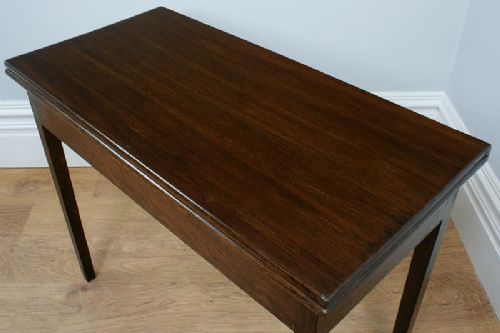fig 4. George III Oak Fold Over Tea Table (Circa 1780)