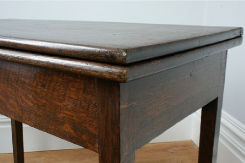fig 6. George III Oak Fold Over Tea Table (Circa 1780)