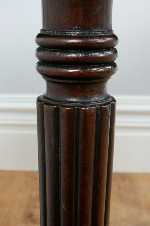 fig 8. George IV Inlaid Figured Mahogany “D” End Tea Table (Circa 1830)