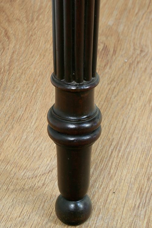 fig 9. George IV Inlaid Figured Mahogany “D” End Tea Table (Circa 1830)