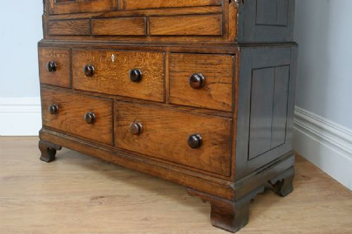 fig 2. George III Welsh Housekeepers Oak Food Cupboard (Circa 1780 - 1820)