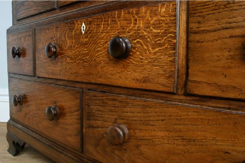 fig 5. George III Welsh Housekeepers Oak Food Cupboard (Circa 1780 - 1820)
