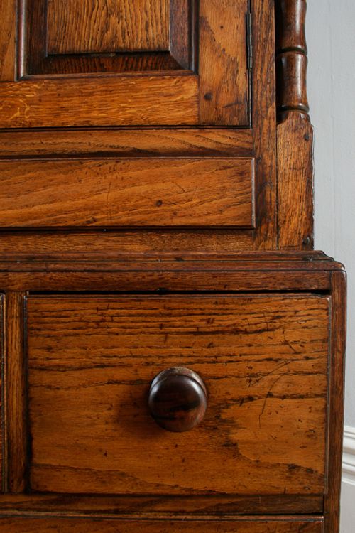 fig 6. George III Welsh Housekeepers Oak Food Cupboard (Circa 1780 - 1820)