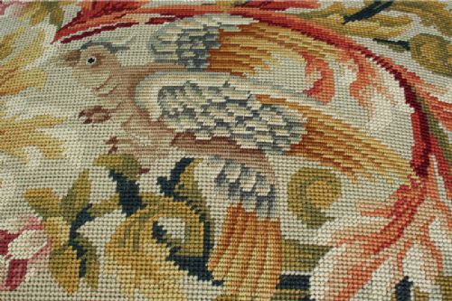 fig 7. French Carved Beech Tapestry Stool (Circa 1880)