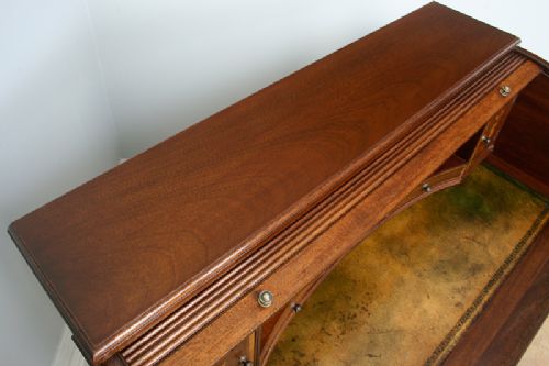 fig 6. Antique 3ft Georgian Style Mahogany Leather Cylinder Desk (Circa 1920)