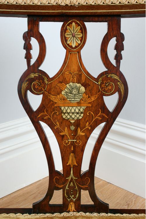 fig 5. Edwardian Inlaid Rosewood Ladies Settee (Circa 1901)