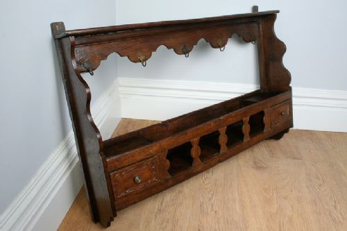 fig 1. French Provincial 3ft 11” Wall Hanging Rack (Circa 1850)