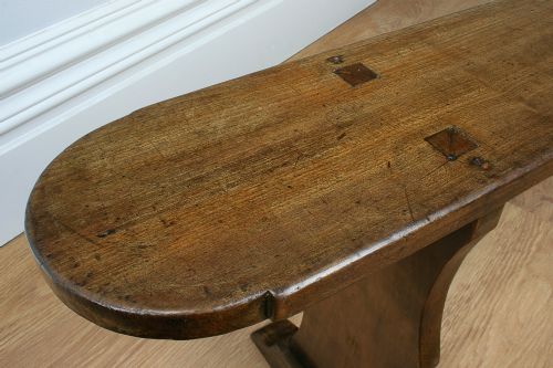 fig 4. Pair of 6ft 7” French Antique Provincial Cherry Wood Benches (Circa 1850)