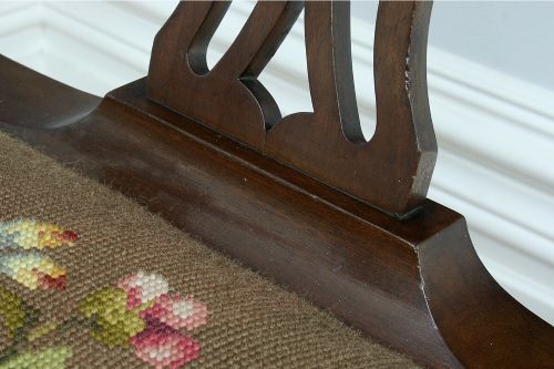 fig 5. George III Style Mahogany Corner Armchair (Circa 1900)