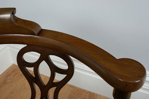 fig 6. George III Style Mahogany Corner Armchair (Circa 1900)
