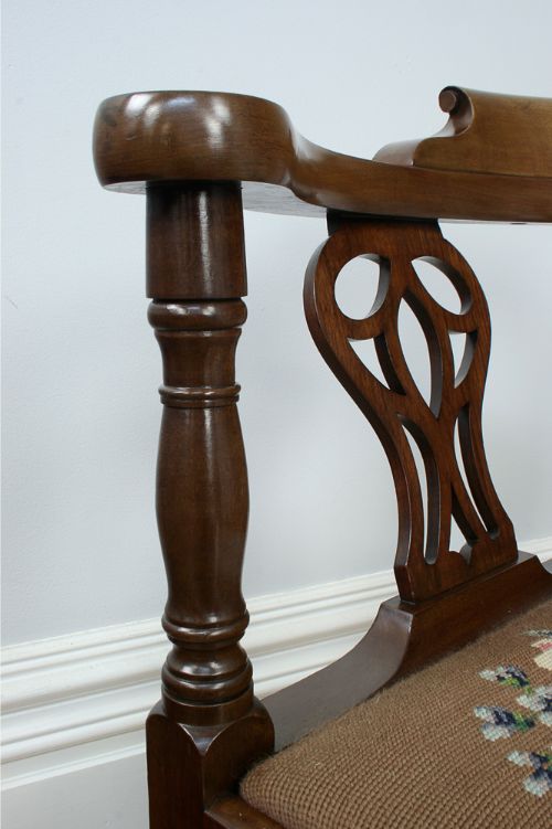 fig 8. George III Style Mahogany Corner Armchair (Circa 1900)