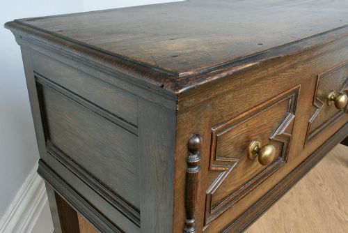 fig 5. Jacobean Style Oak Geometric Dresser Base (Circa 1840)