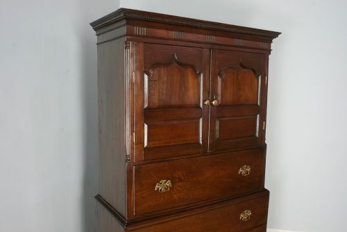 fig 3. George III Welsh Marches Oak Housekeepers Food Cupboard (Circa 1780)