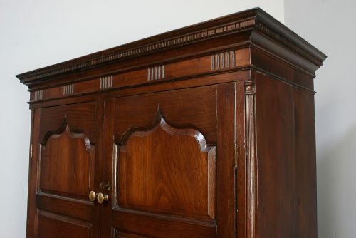 fig 4. George III Welsh Marches Oak Housekeepers Food Cupboard (Circa 1780)