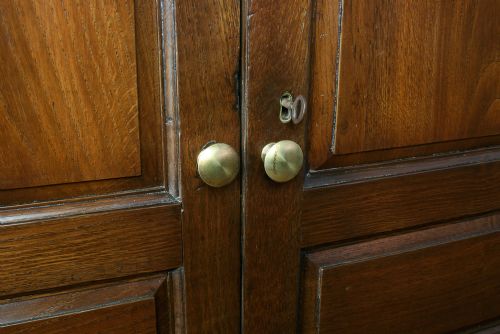 fig 5. George III Welsh Marches Oak Housekeepers Food Cupboard (Circa 1780)