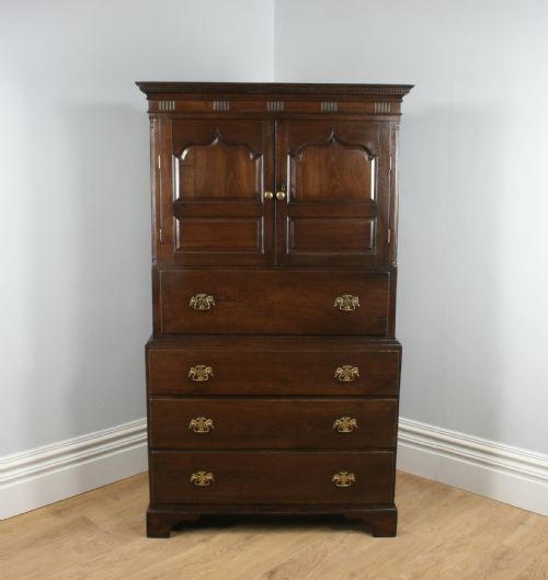 George III Welsh Marches Oak Housekeepers Food Cupboard (Circa 1780)