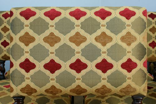 fig 7. Set of 10 Cromwellian Revival Upholstered Oak Dining Chairs (Circa 1870)