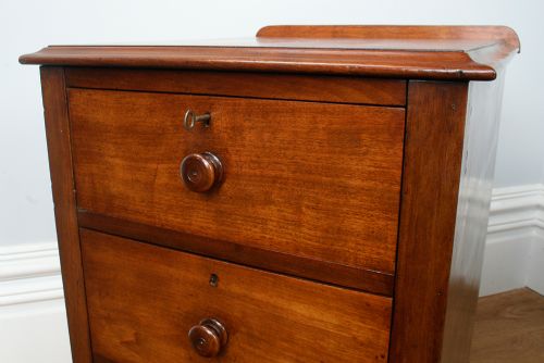 fig 6. Pair of Antique Victorian Mahogany Bedside Chests (Circa 1860)