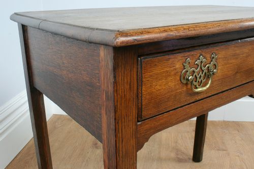 fig 4. George III English Oak Side Table (Circa 1780)