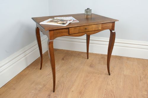 French Cherry Wood Side Table (Circa 1830)