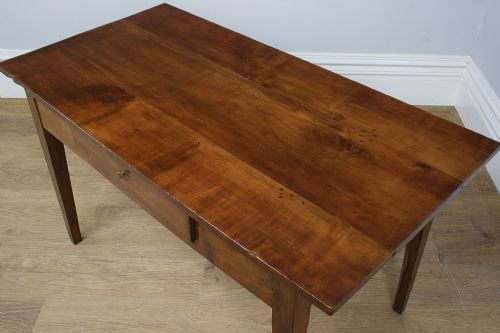 fig 2. French 4½” Wide Cherry-wood Farmhouse Refectory Table (Circa 1850)