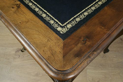 fig 4. Antique Louis XV Revival French Walnut & Leather Centre Desk (Circa 1850)