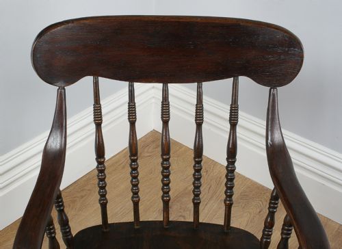 fig 5. American Ash & Elm Revolving Sheriff’s Office Armchair (Circa 1890)