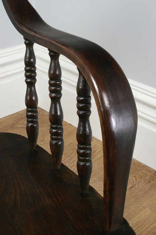 fig 7. American Ash & Elm Revolving Sheriff’s Office Armchair (Circa 1890)