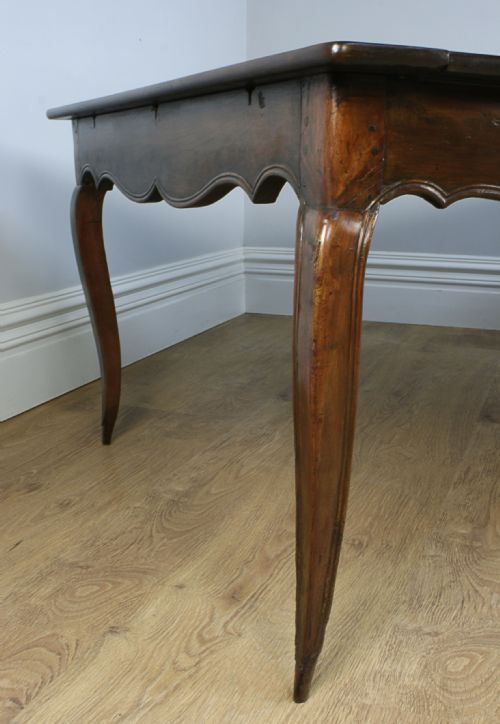 fig 9. Large French 7ft x 4ft Cherry Wood Refectory Table (Circa 1820)