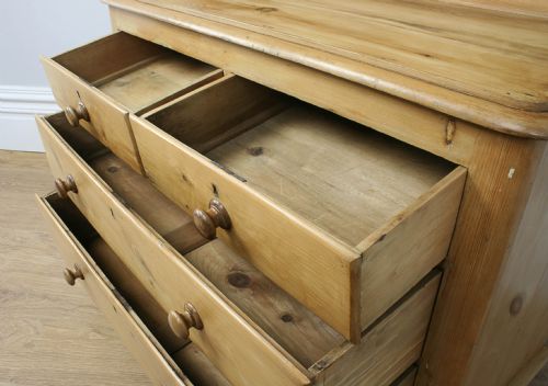 fig 8. Victorian Galleried Pine Chest of Drawers (Circa 1840)