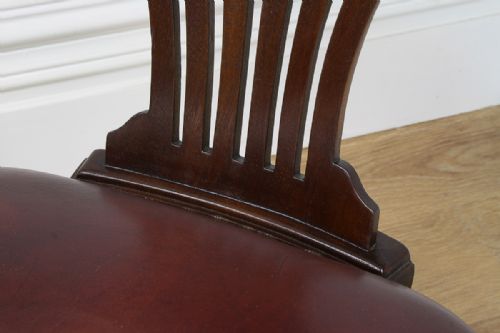 fig 4. Antique Edwardian Mahogany Revolving Office Armchair (Circa 1910)