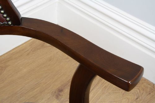 fig 5. Antique Edwardian Mahogany Revolving Office Armchair (Circa 1910)