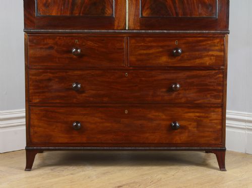 fig 3. Flame Mahogany William IV Linen Press Hanging Cupboard (Circa 1835)