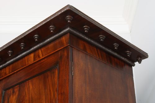fig 4. Flame Mahogany William IV Linen Press Hanging Cupboard (Circa 1835)