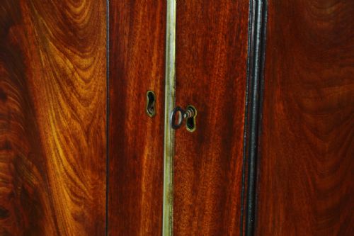 fig 5. Flame Mahogany William IV Linen Press Hanging Cupboard (Circa 1835)