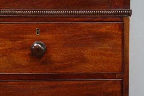 fig 7. Flame Mahogany William IV Linen Press Hanging Cupboard (Circa 1835)