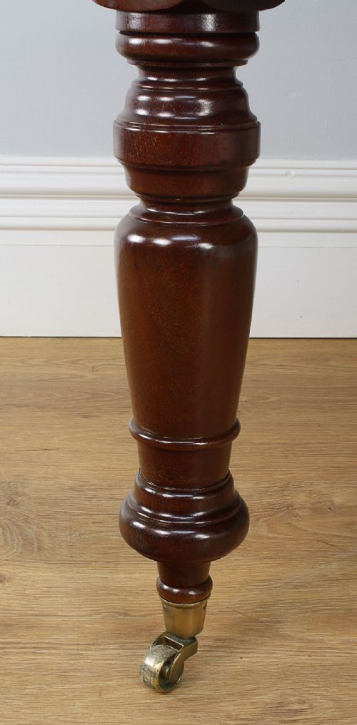 fig 8. Victorian 6ft Mahogany & Leather Partners Library Table (Circa 1860)