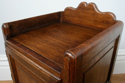 fig 4. Pair of French Louis XV1 Revival Oak Bedside Cabinets (Circa 1920)