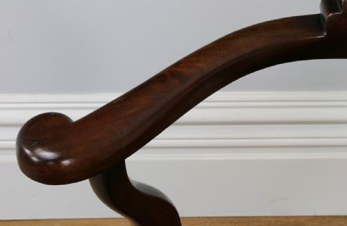 fig 3. Victorian Mahogany & Leather Revolving Office Armchair (Circa 1870)