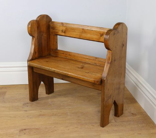 Victorian 4ft Pine Church Pew (Circa 1860)
