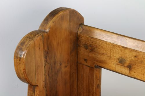 fig 2. Victorian 4ft Pine Church Pew (Circa 1860)