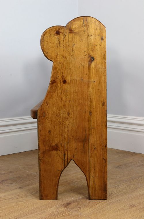fig 4. Victorian 4ft Pine Church Pew (Circa 1860)