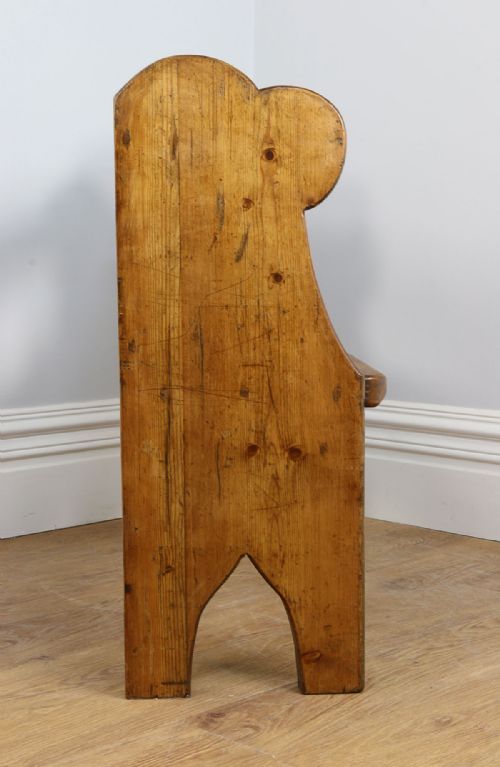 fig 5. Victorian 4ft Pine Church Pew (Circa 1860)