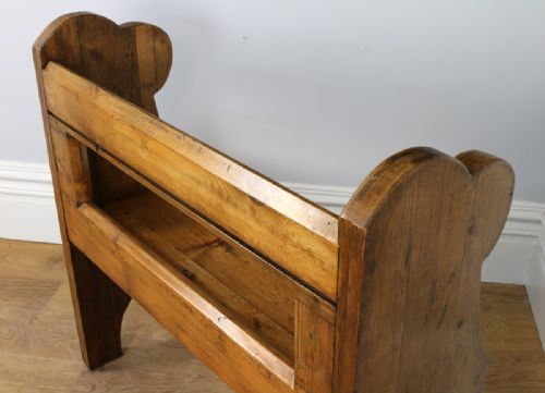 fig 7. Victorian 4ft Pine Church Pew (Circa 1860)