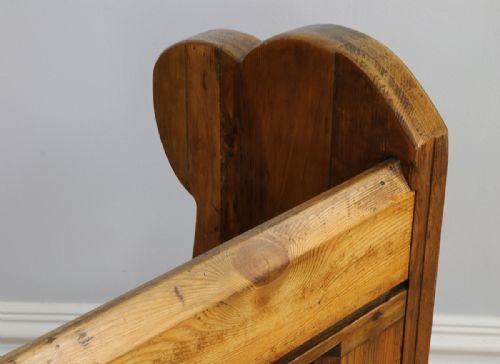 fig 8. Victorian 4ft Pine Church Pew (Circa 1860)