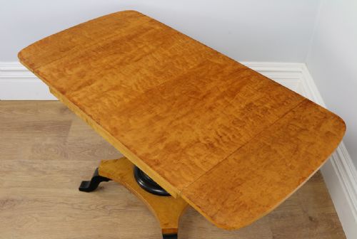 fig 3. German Art Deco Biedermeier Bird’s Eye Maple Sofa Table (Circa 1930)