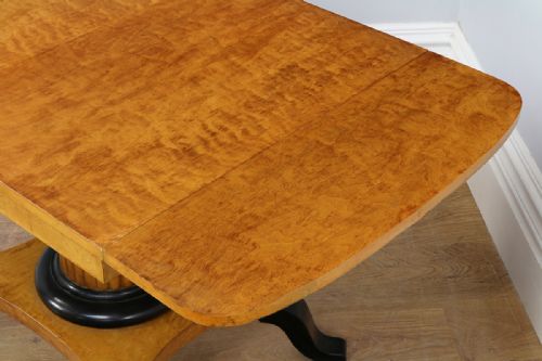 fig 4. German Art Deco Biedermeier Bird’s Eye Maple Sofa Table (Circa 1930)