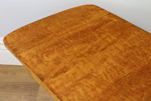fig 5. German Art Deco Biedermeier Bird’s Eye Maple Sofa Table (Circa 1930)