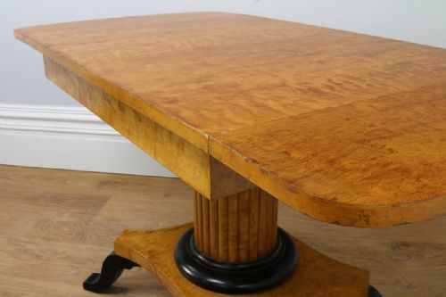 fig 6. German Art Deco Biedermeier Bird’s Eye Maple Sofa Table (Circa 1930)