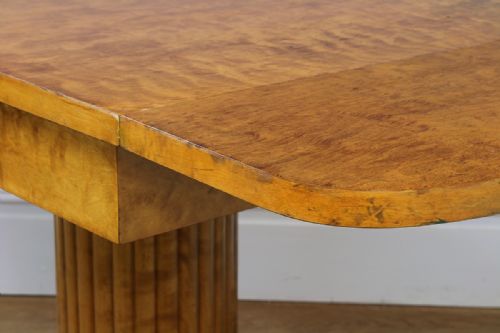 fig 7. German Art Deco Biedermeier Bird’s Eye Maple Sofa Table (Circa 1930)